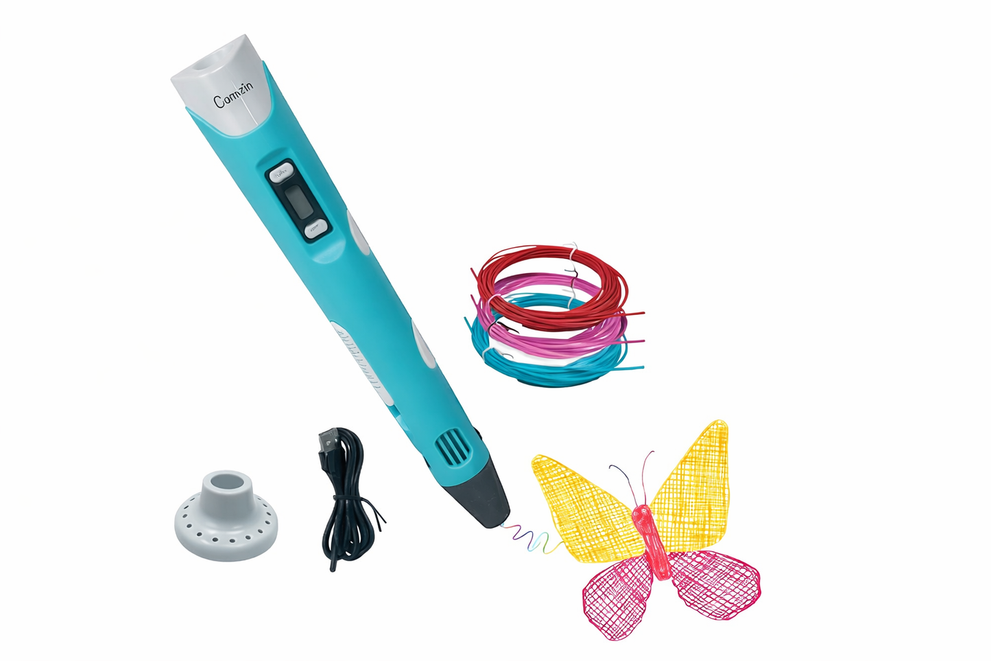 3D Printing Pen for Kids & Beginners – Creative Drawing Pen with Multi-Color Filaments