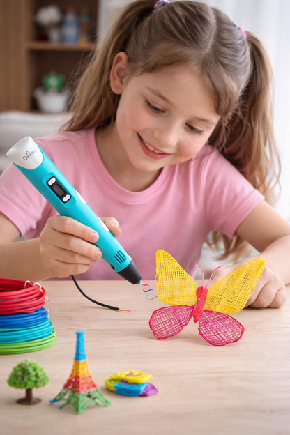3D Printing Pen for Kids & Beginners – Creative Drawing Pen with Multi-Color Filaments