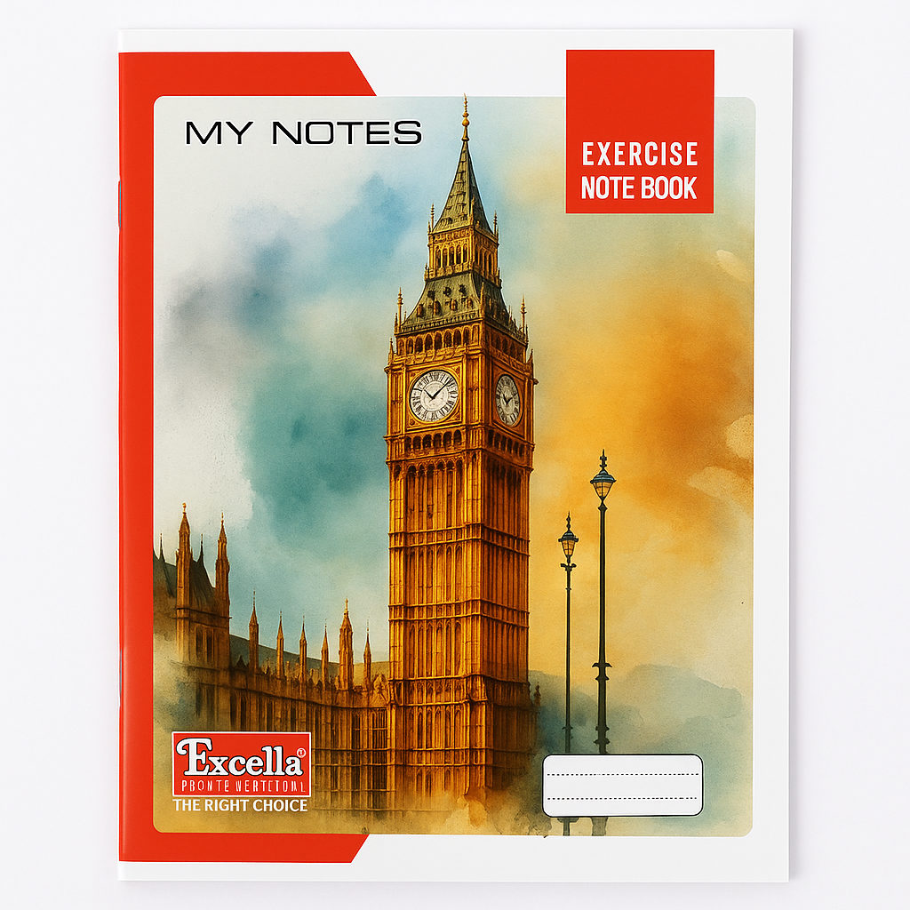 A4 Notebook Set (Pack of 6) | Soft Cover Exercise Books for School & Office | Premium Quality Writing Notebook for Students