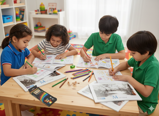 A4 Art Book (Set of 2) – 100 Pages | Premium Drawing & Sketching Pad for Kids, Students & Artists | A4 Size (21 x 29 cm)