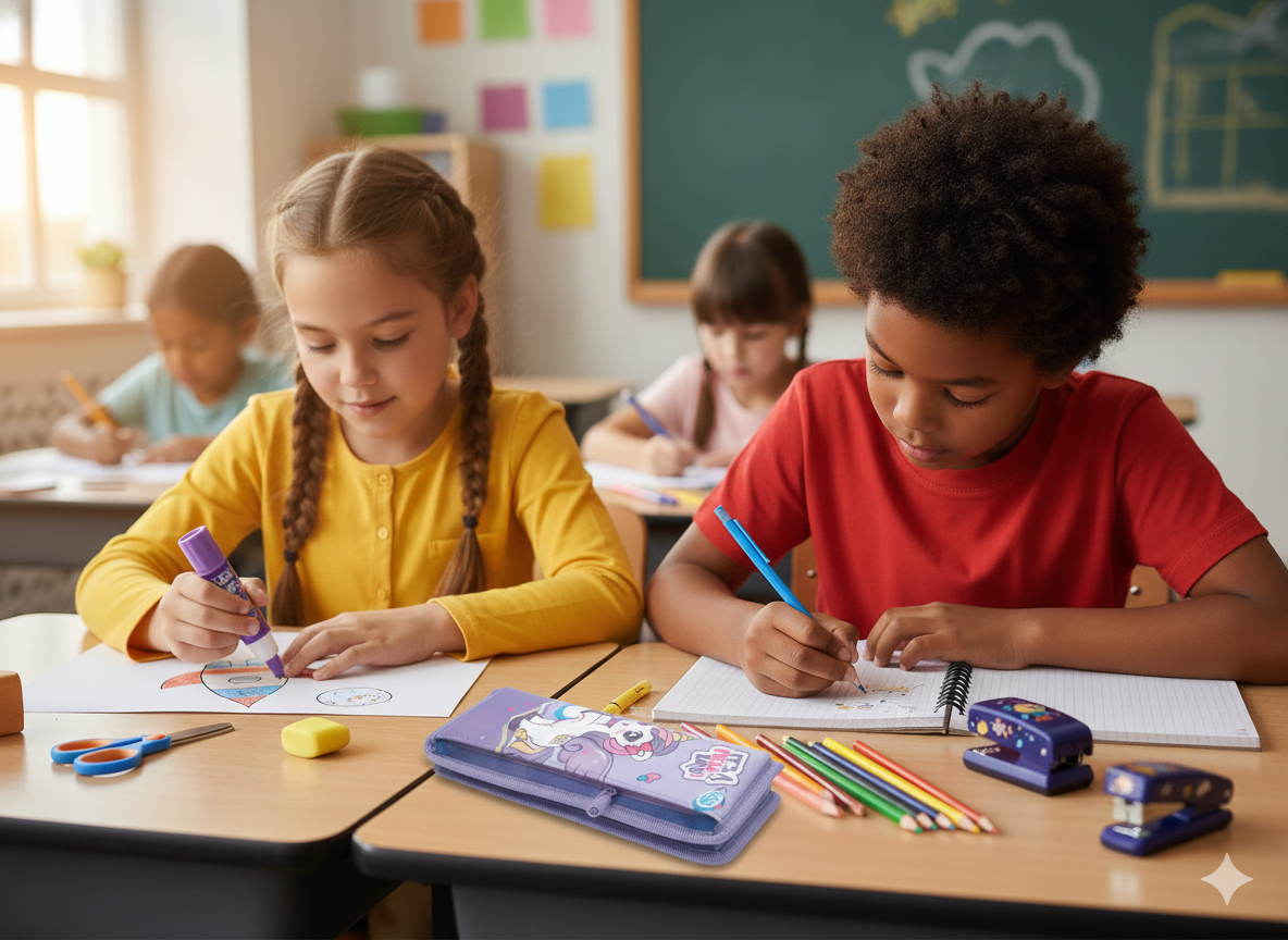 Captain America Pencil Case with Spider-Man Charm