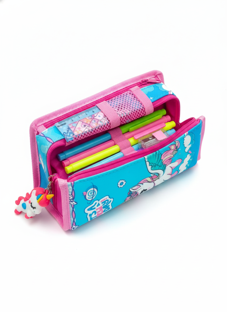 Captain America Pencil Case with Spider-Man Charm