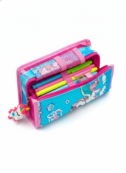 Captain America Pencil Case with Spider-Man Charm