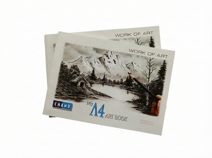 A4 Art Book (Set of 2) – 100 Pages | Premium Drawing & Sketching Pad for Kids, Students & Artists | A4 Size (21 x 29 cm)